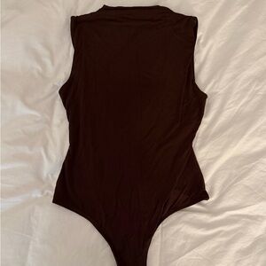 JLUXLABEL mock turtleneck tank bodysuit